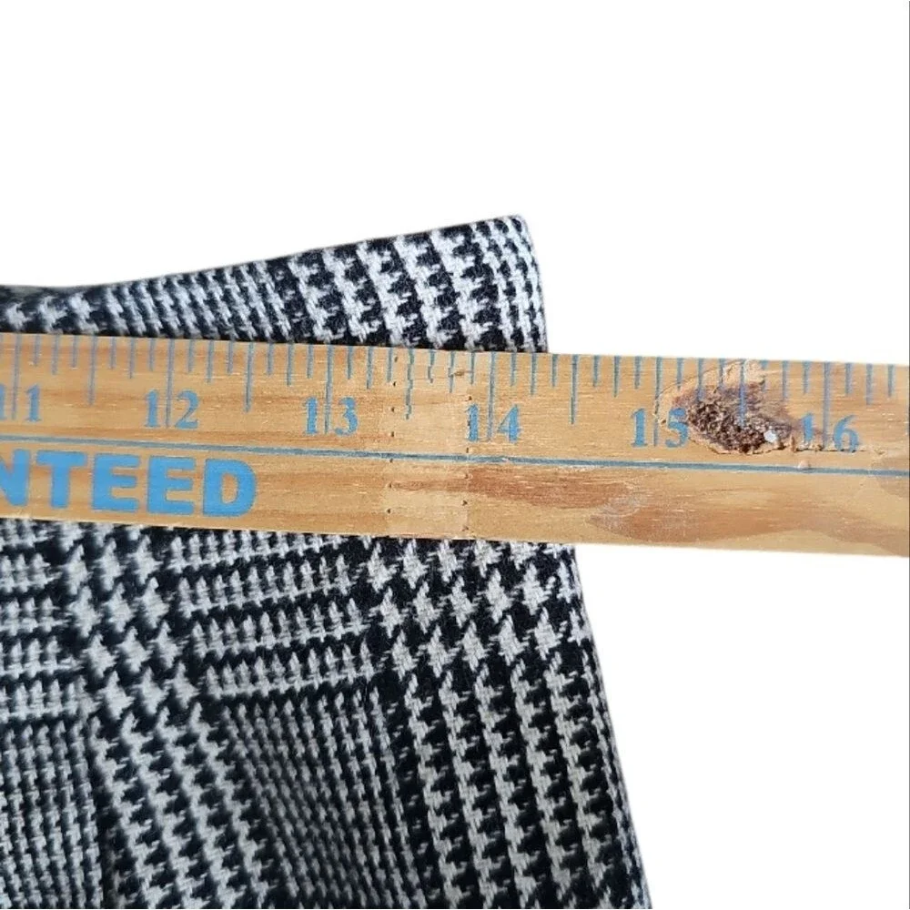 Savannah Wool Plaid Houndstooth Skirt Women’s Sz 10P Heritage Timeless Workwear